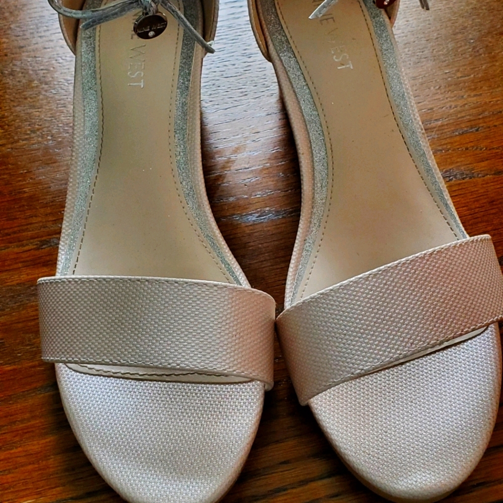 A pair of  girls Nine West dress sandals